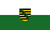 Zemská služební vlajkaSvobodného státu Sasko (poměr stran 3:5)