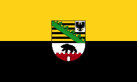 Zemská služební vlajkaSaska-Anhaltska